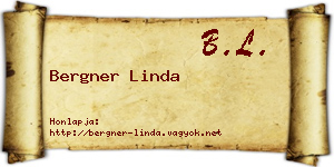 Bergner Linda névjegykártya